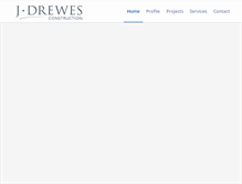 Tablet Screenshot of jdrewesconstruction.com